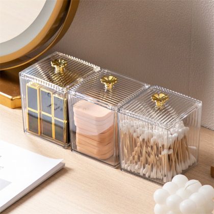 Makeup Storage Organizer Bathroom Jar